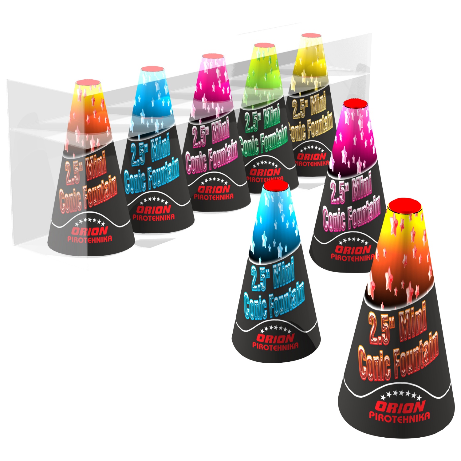 2.5 MINI CONIC FOUNTAIN 1/5 — Orion pirotehnika