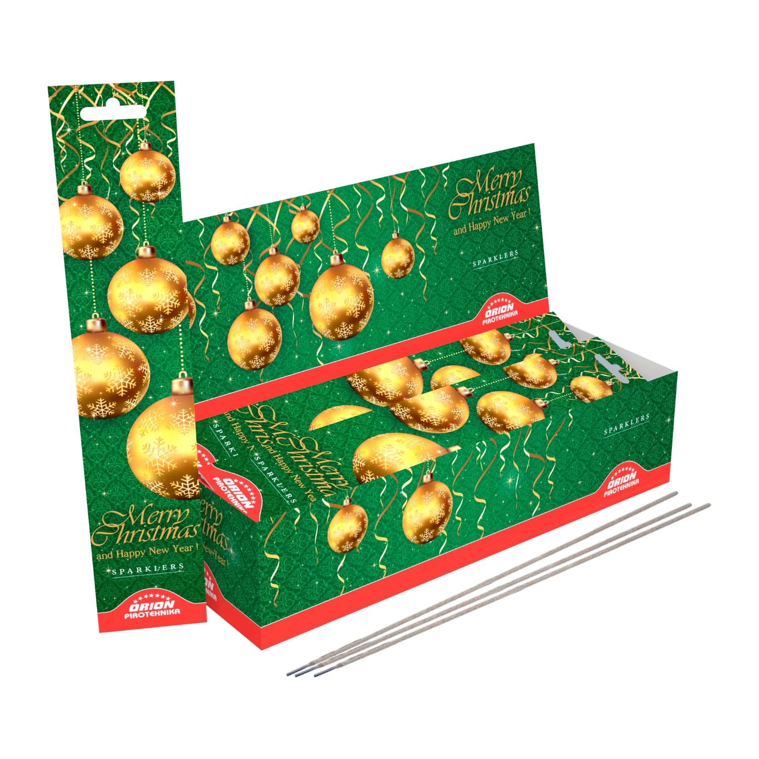 SPARKLERS GREEN GOLD 25CM