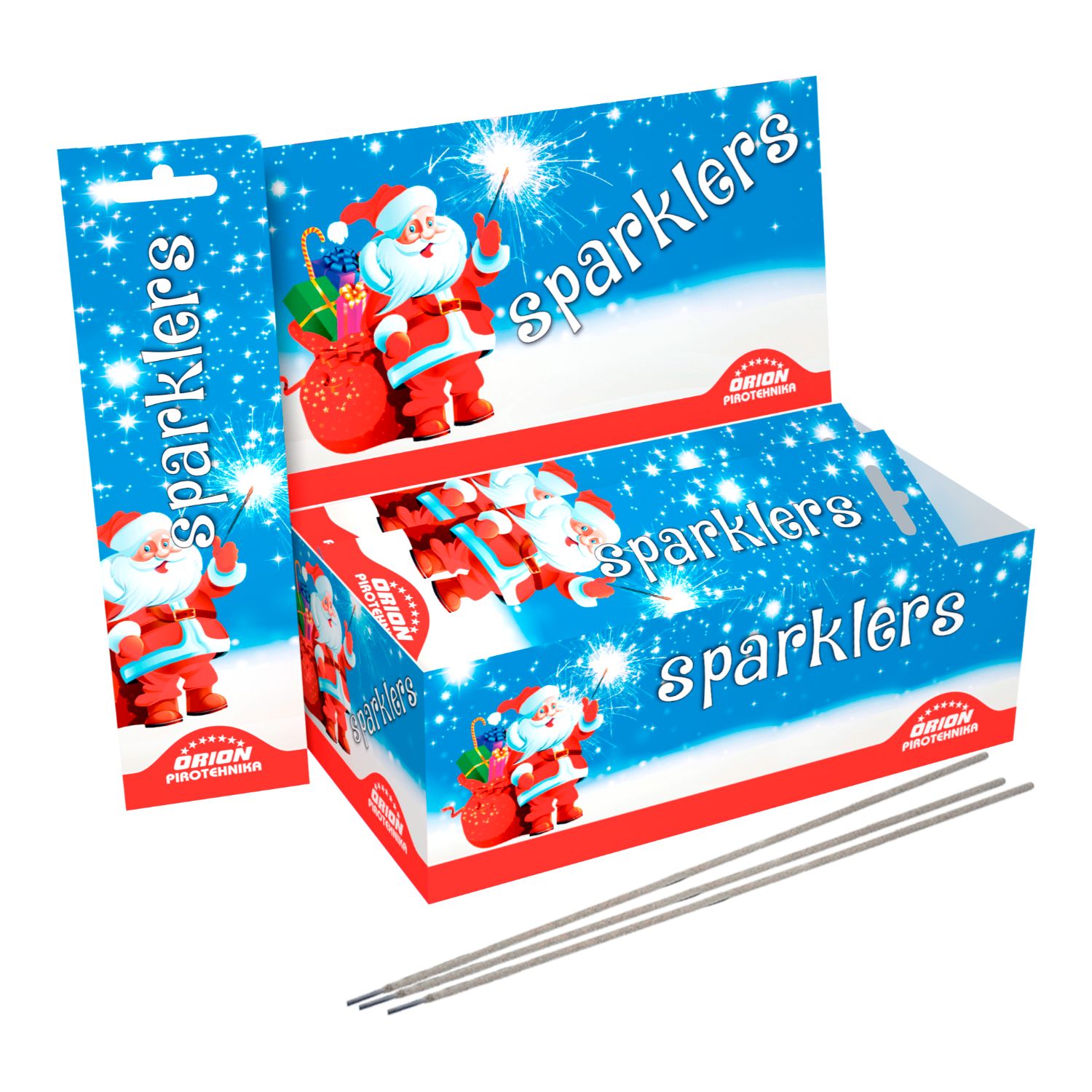SPARKLERS SANTA CLAUS 17.5CM